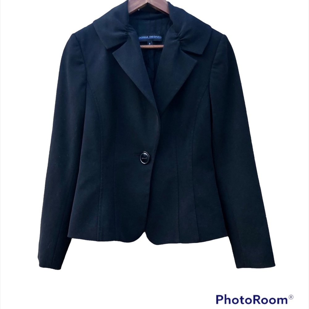 Donna Degnan Blazer Jacket Black Work Wear Sz. 4